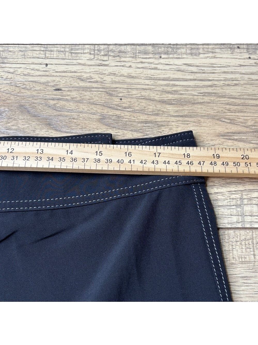 Women’s Birdwell Beach Britches Black Wrap Mini Skirt Size Large - Picture 6 of 7